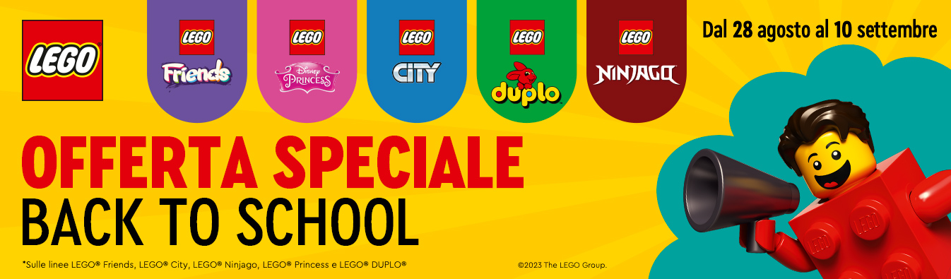 OFFERTA SPECIALE - BACK TO SCHOOL 