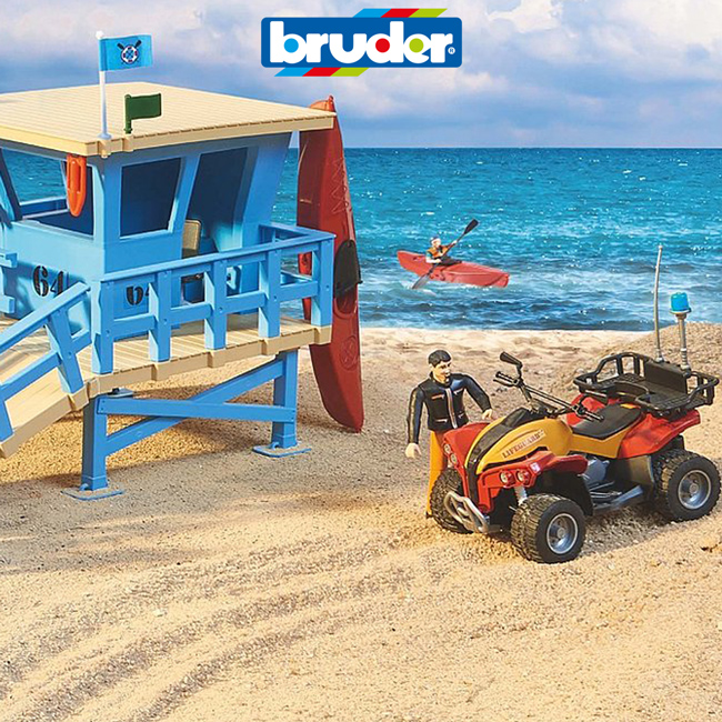 Scopri i set e i veicoli a tema BRUDER Guardaspiaggia