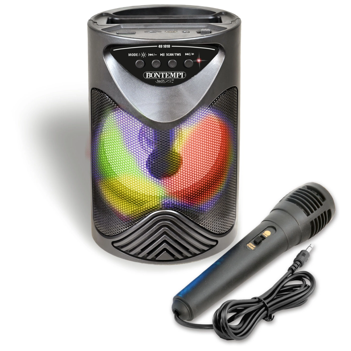 BONTEMPI CASSA ACUSTICA WIRELESS CON MICROFONO RGB 49 1010