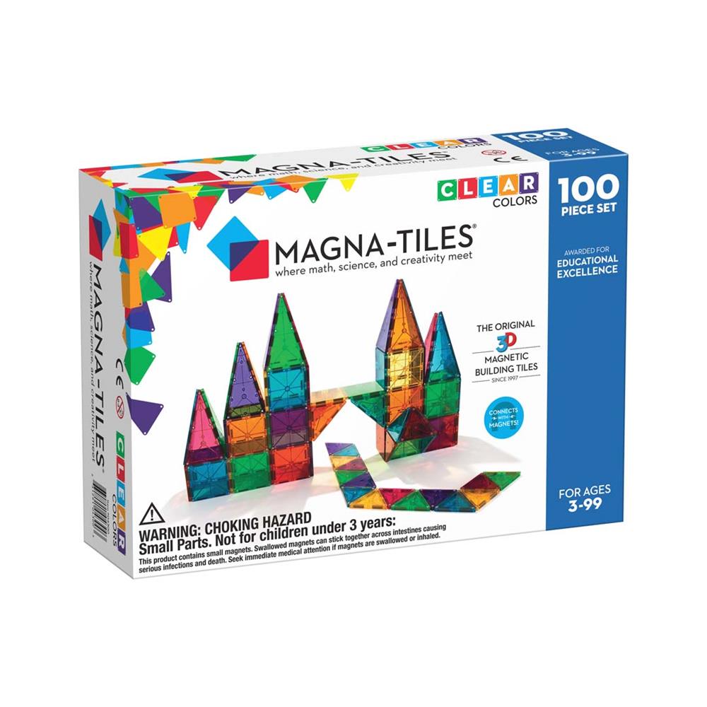 MAGNA-TILES CLEAR COLORS - 100 ELEMENTI 04300