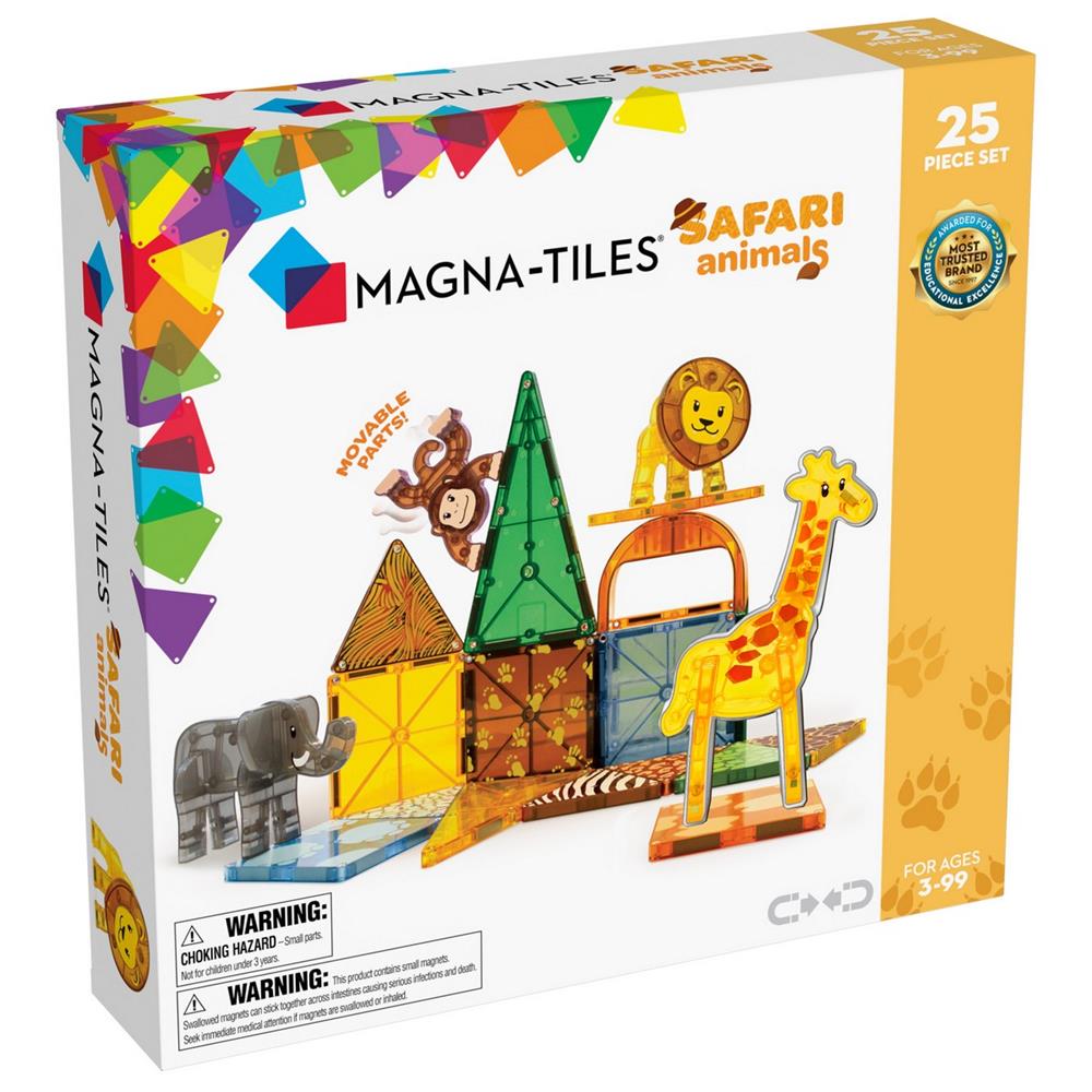 MAGNA-TILES SAFARI ANIMALS - 25 ELEMENTI 20925