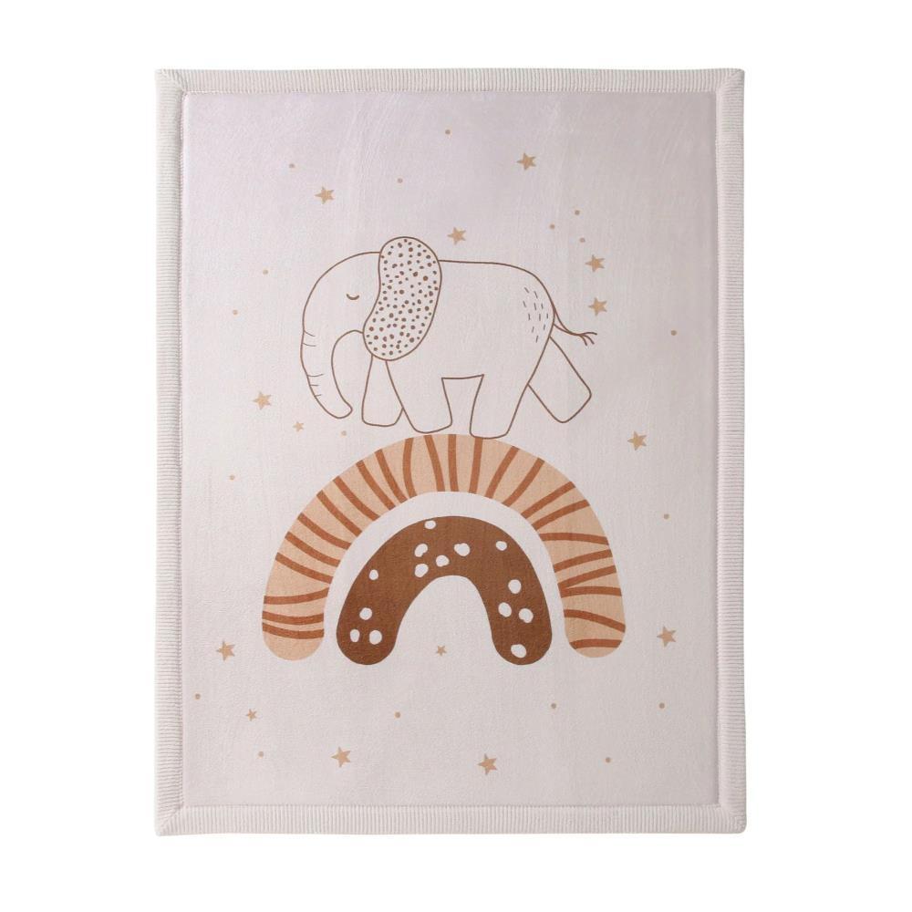 TAPPETINO ''NUVOLA'' IN VELLUTO 170X120 CM - ARCOBALENO