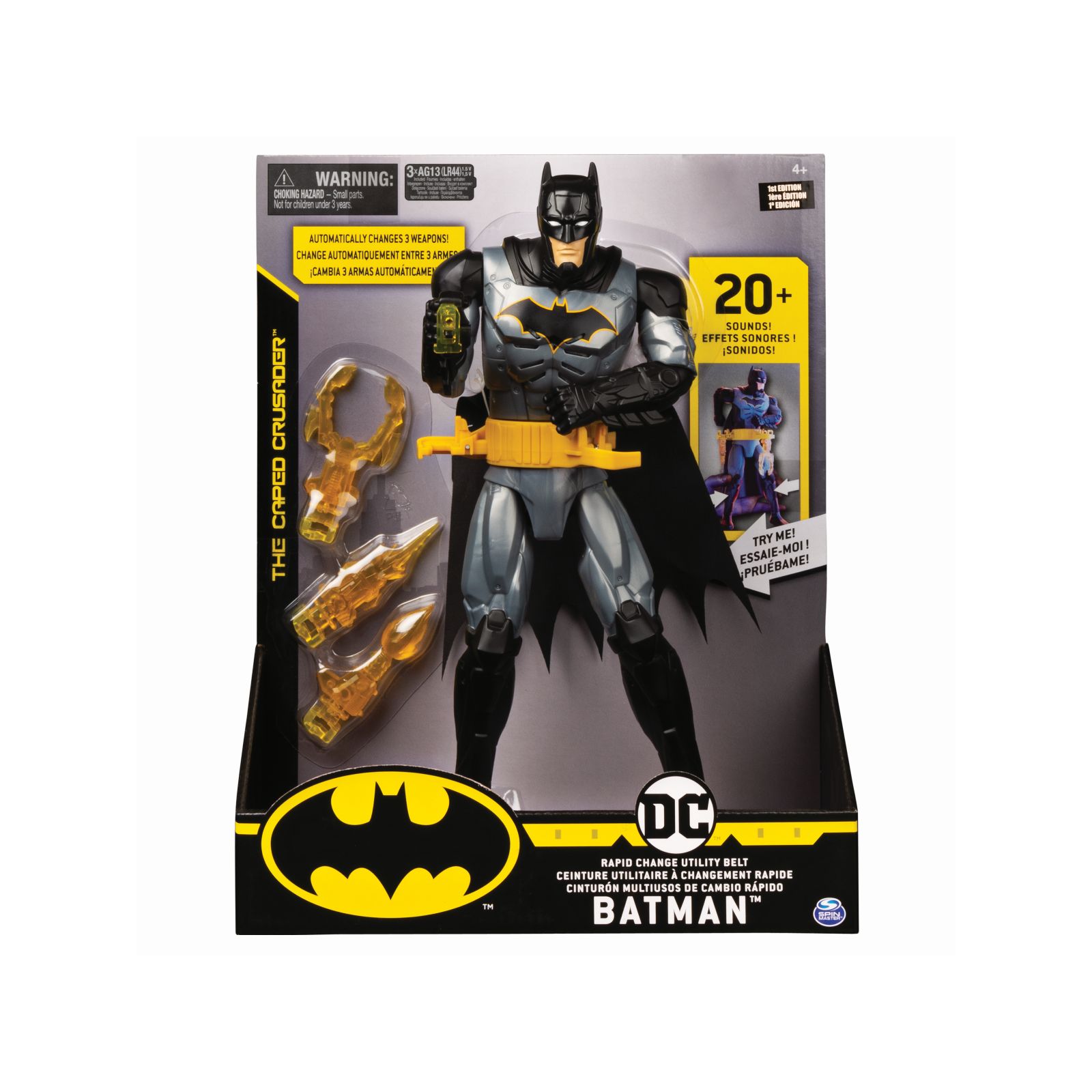 SPIN MASTER  BATMAN PERSONAGGIO BATMAN DELUXE CON LUCI E SUONI IN SCALA 30 CM 6055944