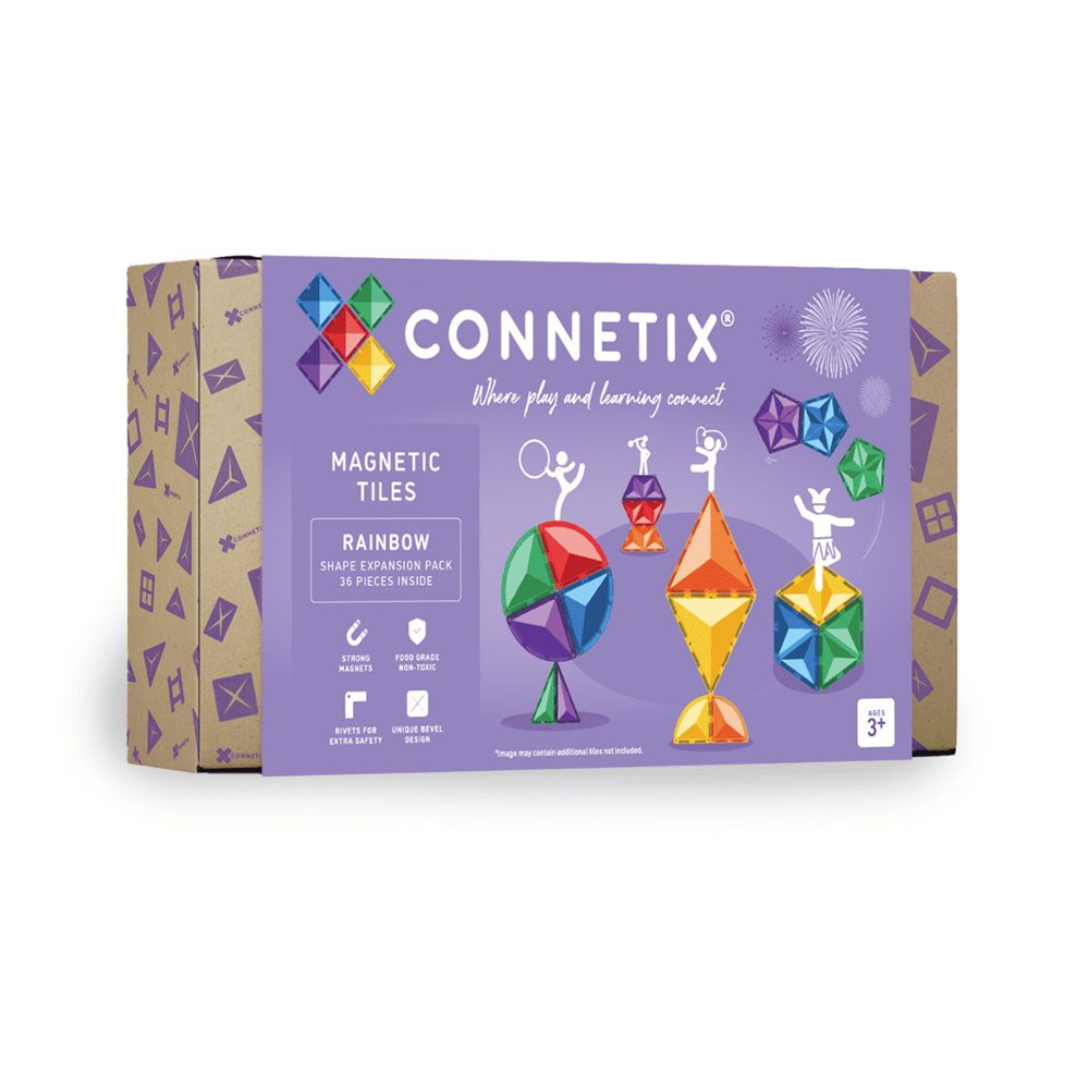 CONNETIX PANNELLI MAGNETICI FORME ARCOBALENO EXPANSION PACK 36 PZ