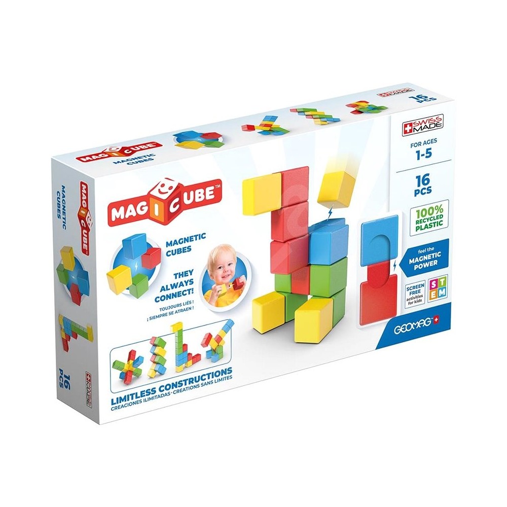 GEOMAG WORLD MAGICUBE FULLCOLOR RECYCLED TRY ME 16 PEZZI 067