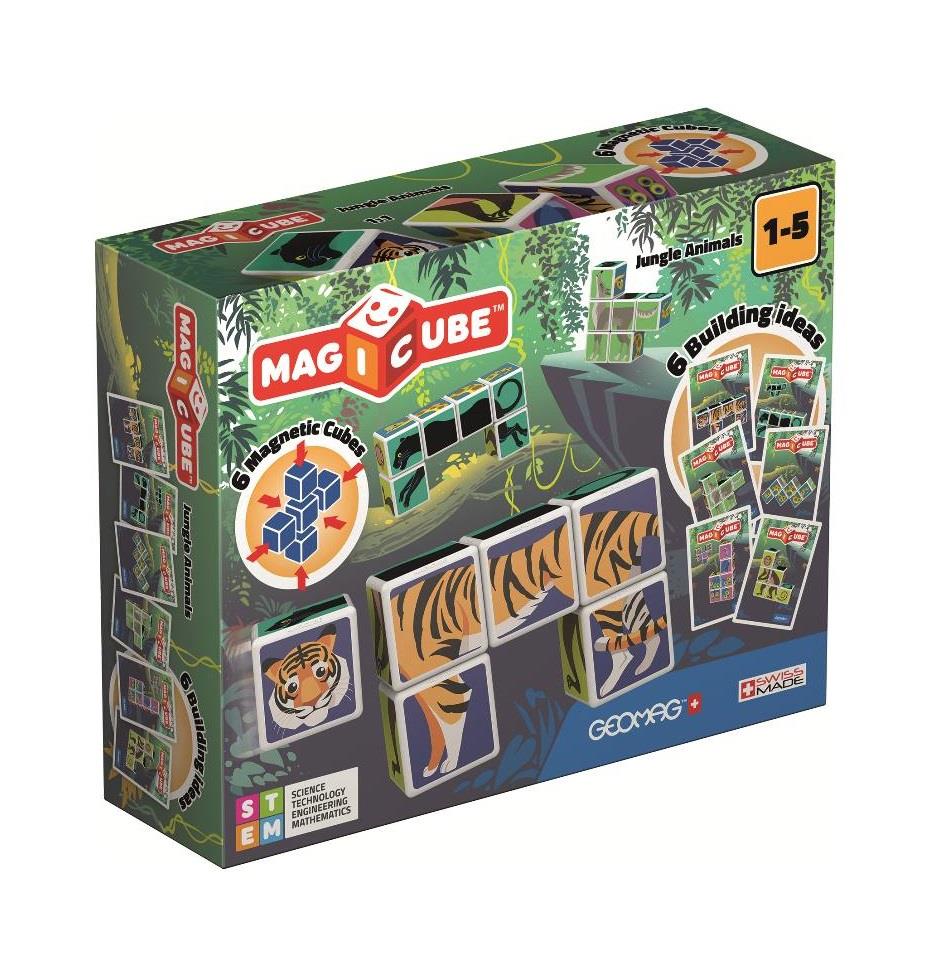 GEOMAG WORLD MAGICUBE JUNGLE ANIMALS 145