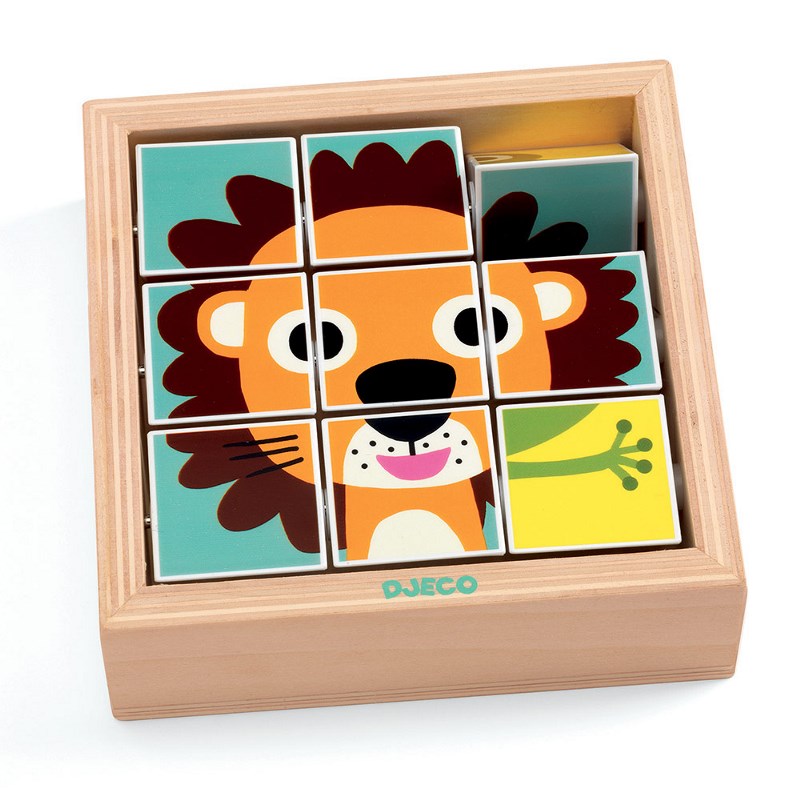 DJECO  TOURNANIMO 3 PUZZLE IN LEGNO 9 PZ DJ01953