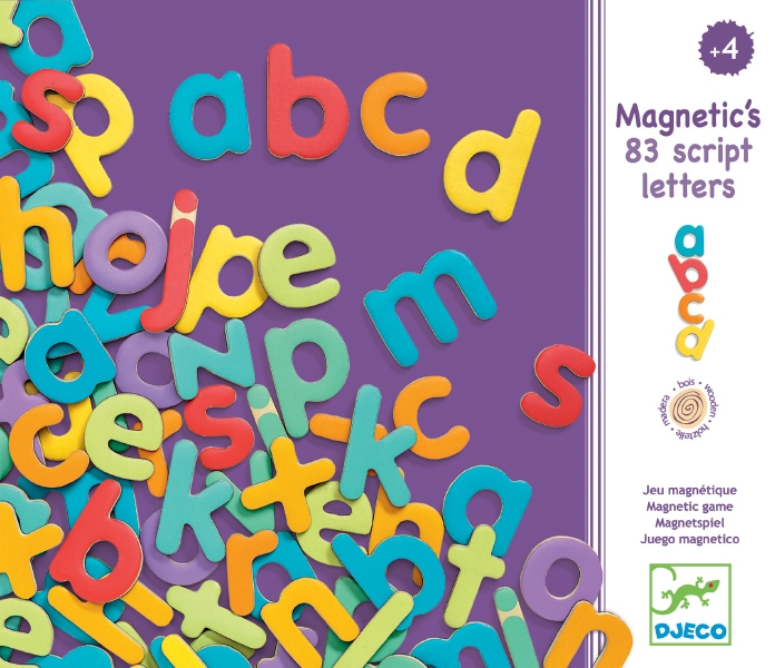 DJECO LETTERE MAGNETICHE IN LEGNO STAMPATELLO MINUSCOLO