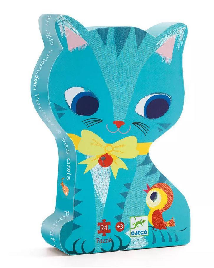 DJECO SILHOUETTE PUZZLE - PACHAT AND HIS FRIEBDS 24PZ DJ07207