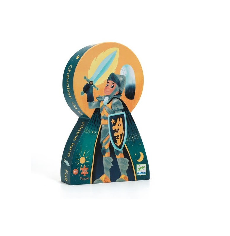 DJECO  SILHOUETTE PUZZLE - CAVALIERE DELLA LUNA PIENA 36PZ DJ07237