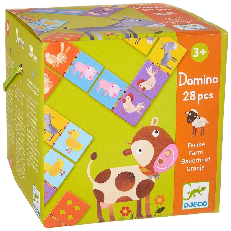 DJECO  EDUCATIONAL GAMES - DOMINO FATTORIA 28PZ DJ08158