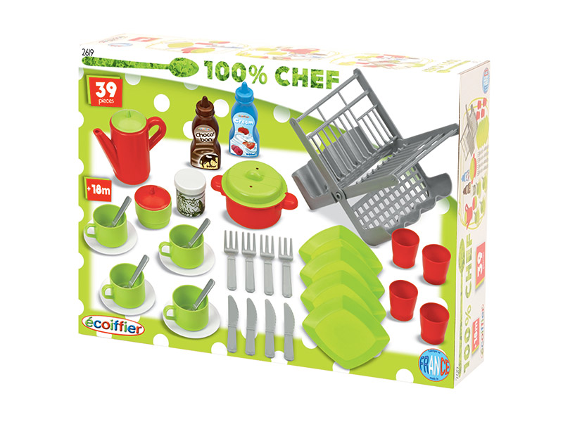 ECOIFFIER 100% CHEF COFANETTO ACCESSORI CUCINA 02619