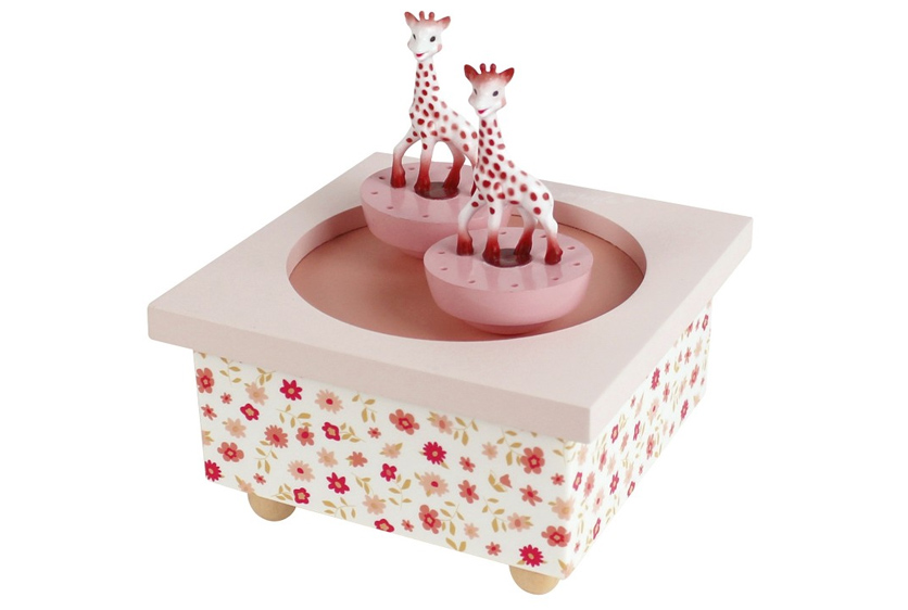 TROUSSELIER CARILLON CON FIGURINE - DANCING MUSIC BOX - GIRAFFE S95061