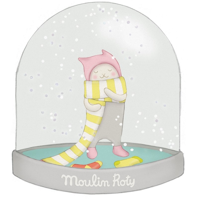 MOULIN ROTY PALLA DI NEVE CON GATTINA 663240