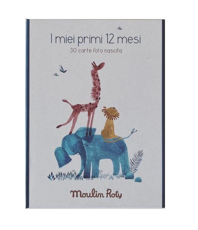 MOULIN ROTY I MIEI PRIMI 12 MESI, 30 CARTE FOTO NASCITA IN ITALIANO, SOUS MON BAOBAB 669757