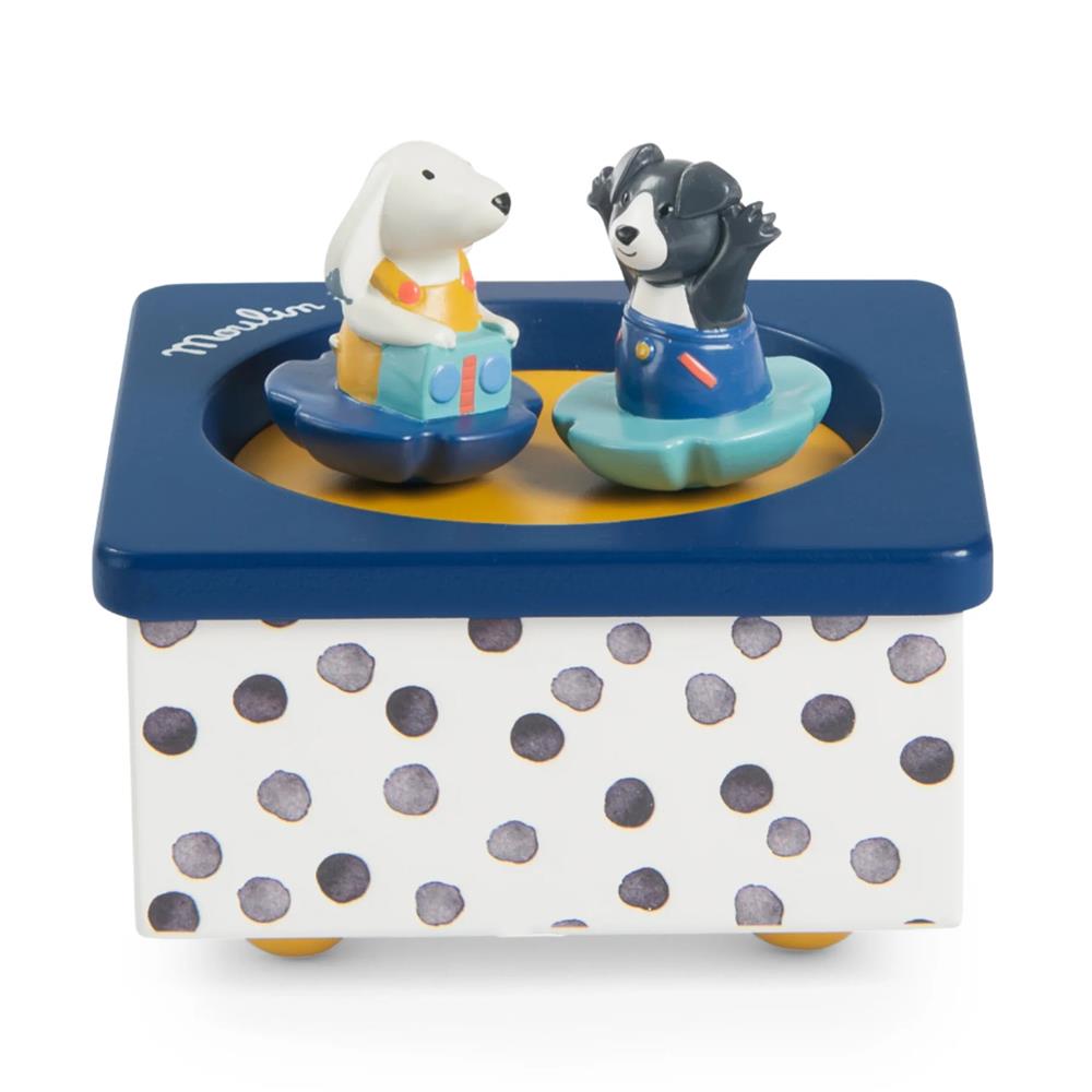 MOULIN ROTY PUCE E PILOU - CARILLON SCATOLA MUSICALE IN LEGNO 684036