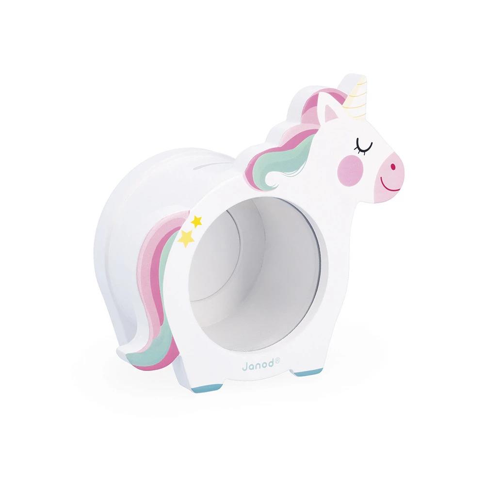 JANOD SALVADANAIO UNICORNO IN LEGNO J04655