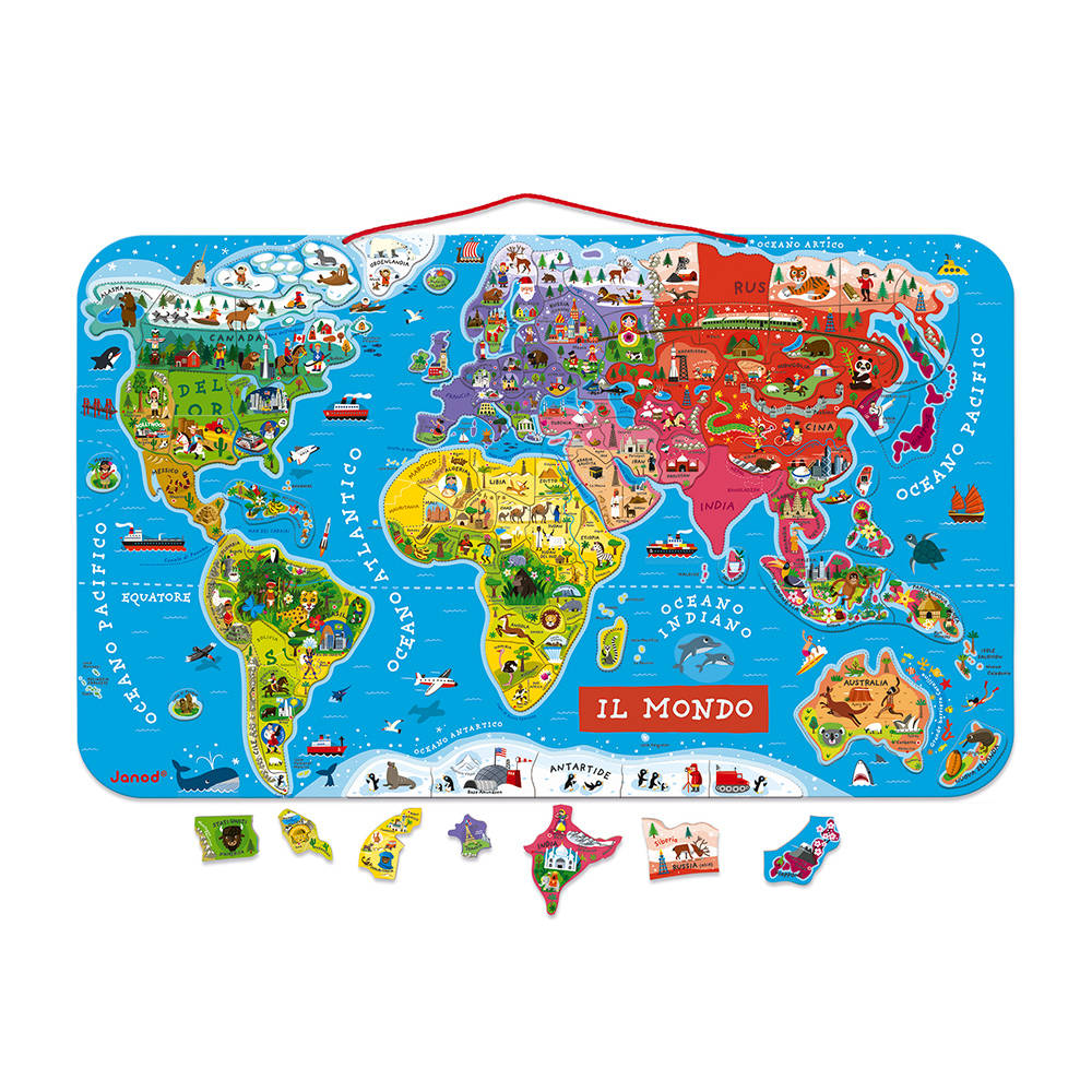 JANOD PUZZLE MAGNETICO DEL MONDO 92 PZ J05513