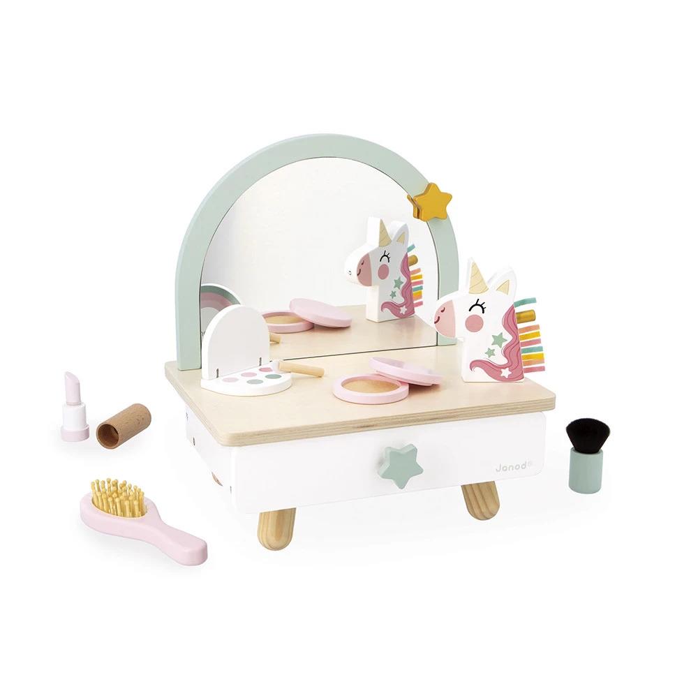 JANOD TAVOLINO DA TOILETTE IN LEGNO CON UNICORNO J06463