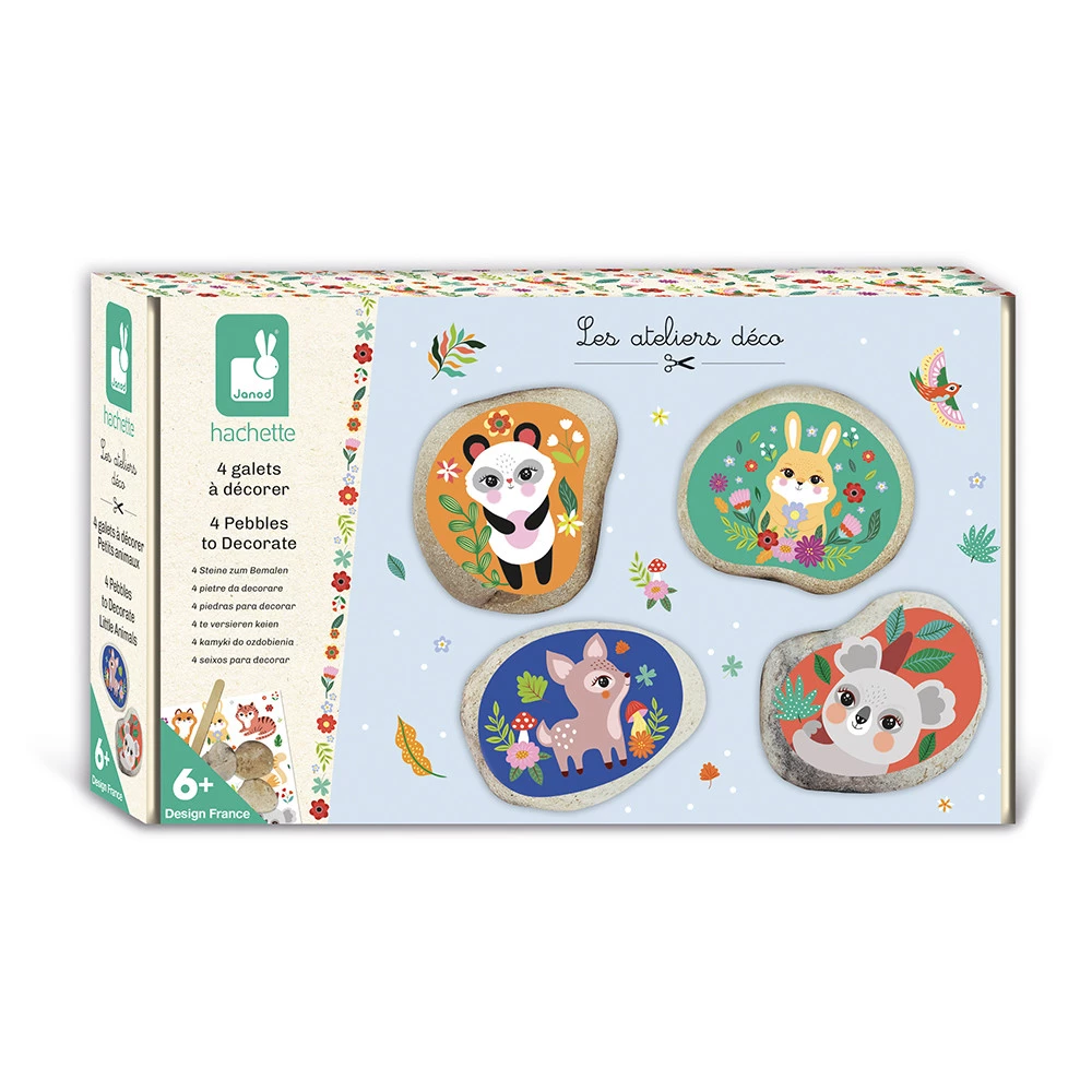 JANOD 4 PIETRE DA DECORARE - PICCOLI ANIMALI J09030