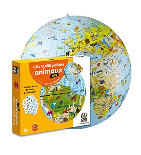 MAPPAMONDO MISSIONE ANIMALI 42 CM GONFIABILE - CALY GLOBE