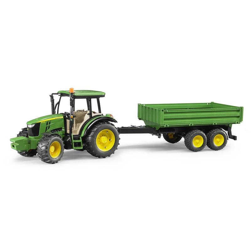 BRUDER JOHN DEERE 5115 M CON RIMORCHIO 2108