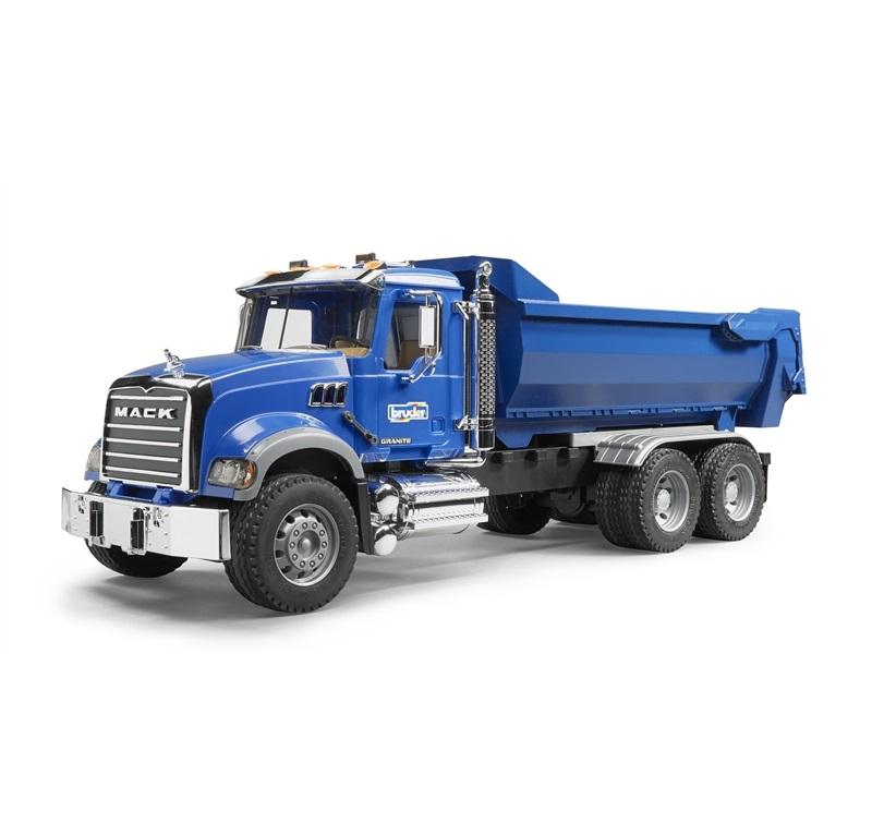 BRUDER MACK GRANITE CAMION RIBALTABILE MOVIMENTO TERRA 2823