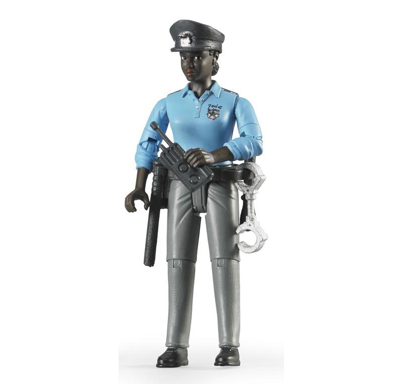 BRUDER POLIZIOTTA CON PELLE SCURA ED ACCESSORI 60431
