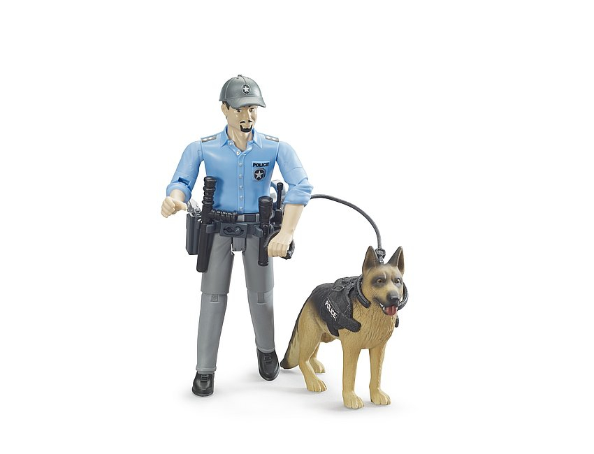 BRUDER POLIZIOTTO CON CANE 62150