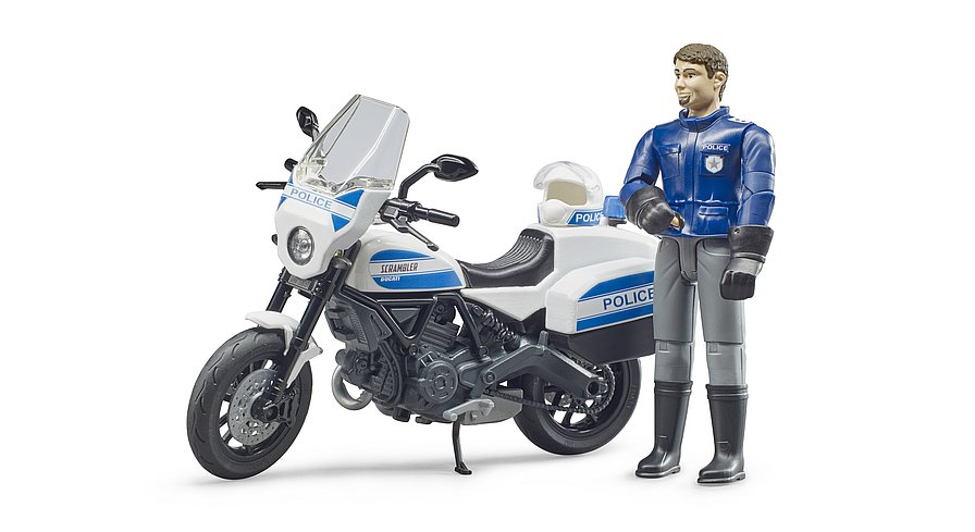 BRUDER  MOTOCICLETTA DELLA POLIZIA DUCATI SCRAMBLER 62731