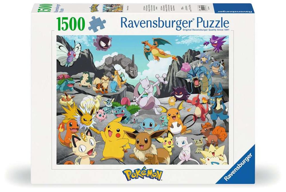 RAVENSBURGER PUZZLE POKÉMON CLASSICS 1500 PZ 00726