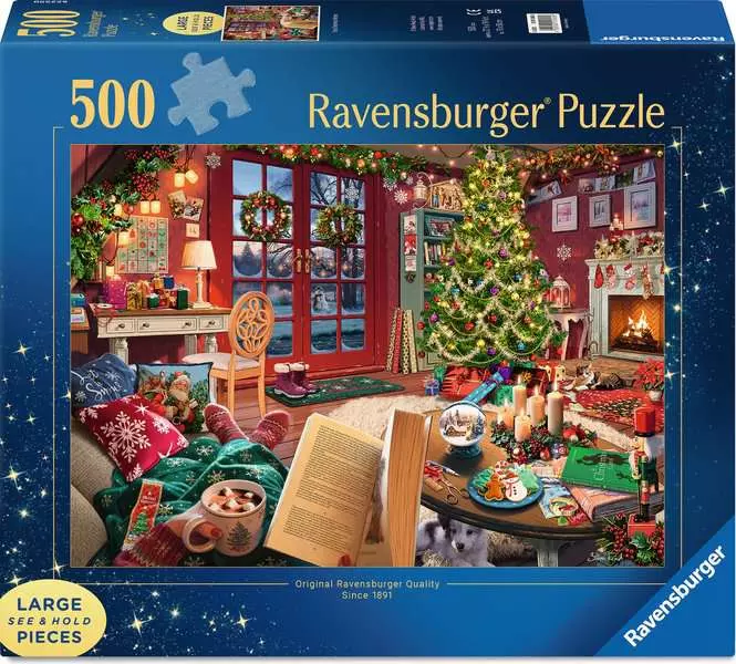 RAVENSBURGER PUZZLE RIFUGIO ACCOGLIENTE A NATALE LARGE 500 PZ 01805