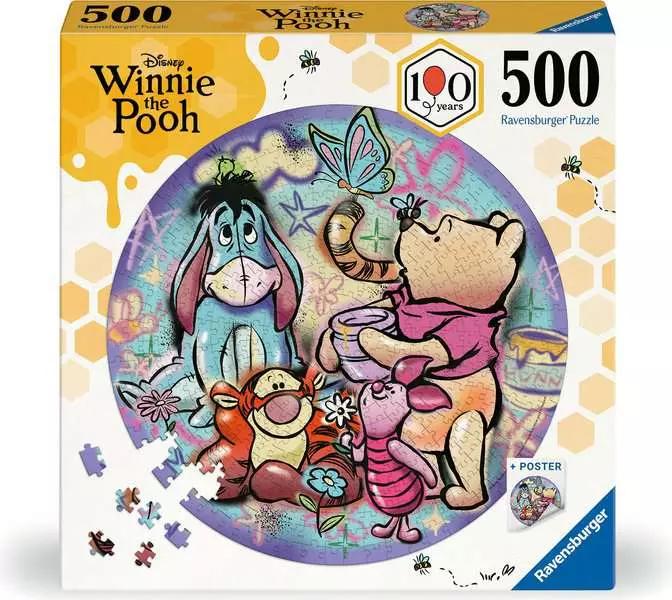 RAVENSBURGER PUZZLE WINNIE THE POOH ROUND 500 PZ 01931