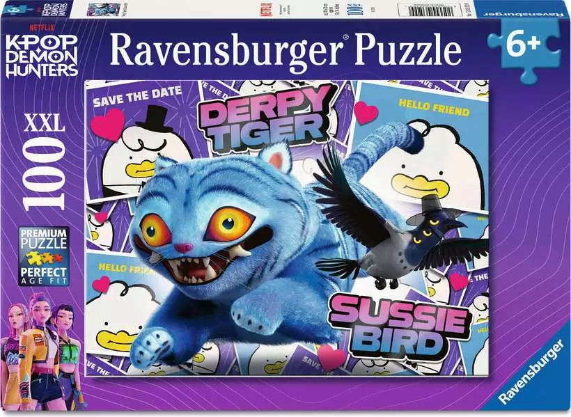RAVENSBURGER PUZZLE DERPY TIGER & SUSSIE BIRD XXL 100 PZ 03529