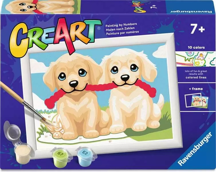 RAVENSBURGER CREART SERIE E - CUCCIOLI GIOCHERELLONI 23312