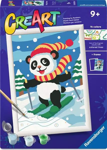 RAVENSBURGER CREART SERIE D - PANDA SCIATORE 23320