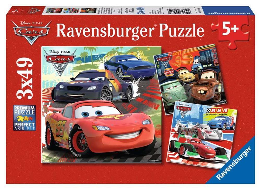 RAVENSBURGER PUZZLE CARS 2 - COLLEZIONE 3X49 PZ 09281