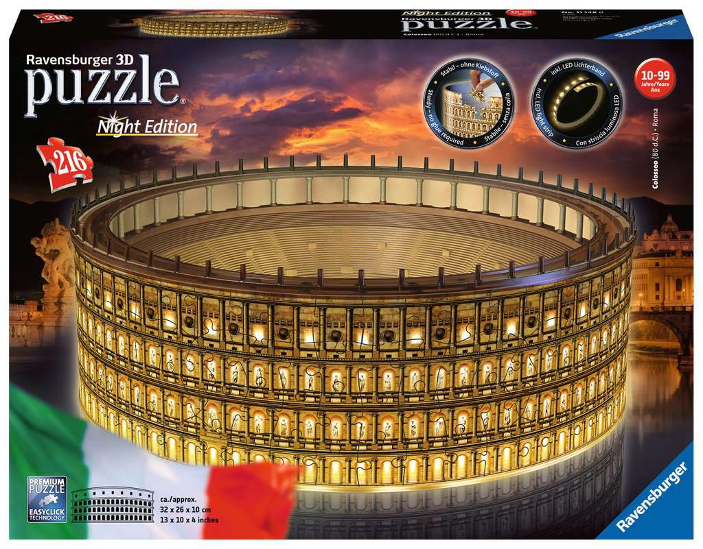 RAVENSBURGER 3D BUILDING COLOSSEO NIGHT EDITION 11148