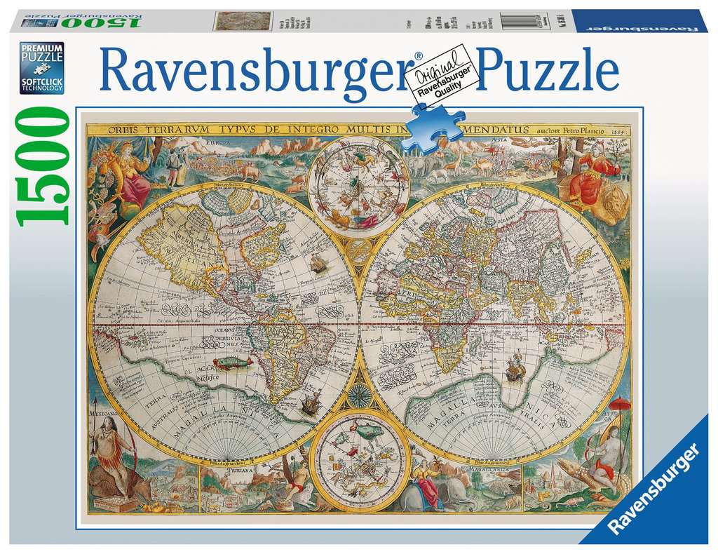 RAVENSBURGER  MAPPAMONDO STORICO 16381