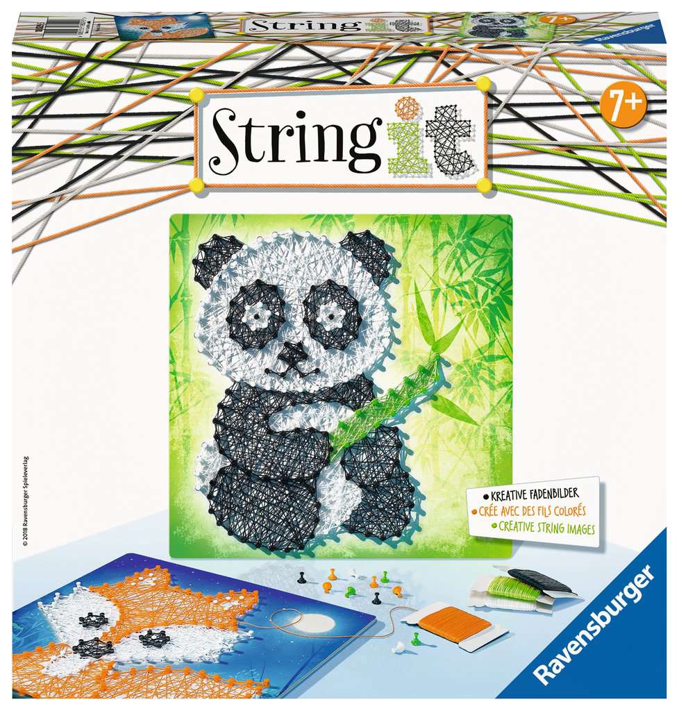 RAVENSBURGER  STRING IT MINI PANDA & VOLPE 18029