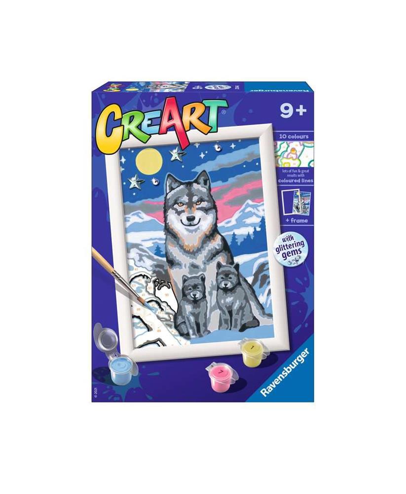 RAVENSBURGER CREART - LUPI AL CHIARO DI LUNA 200443