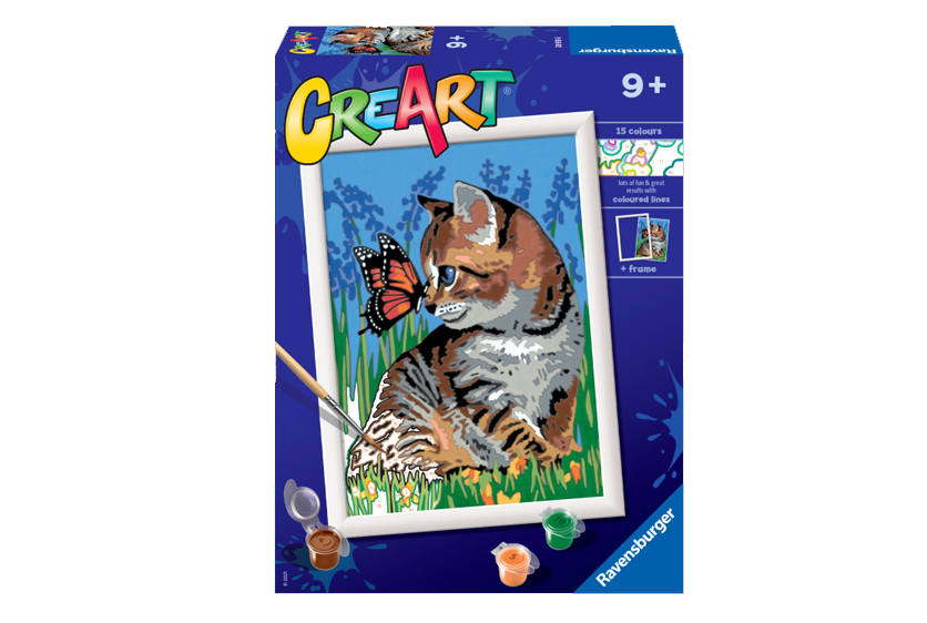 RAVENSBURGER CREART SERIE D - GATTINO E FARFALLA 28935