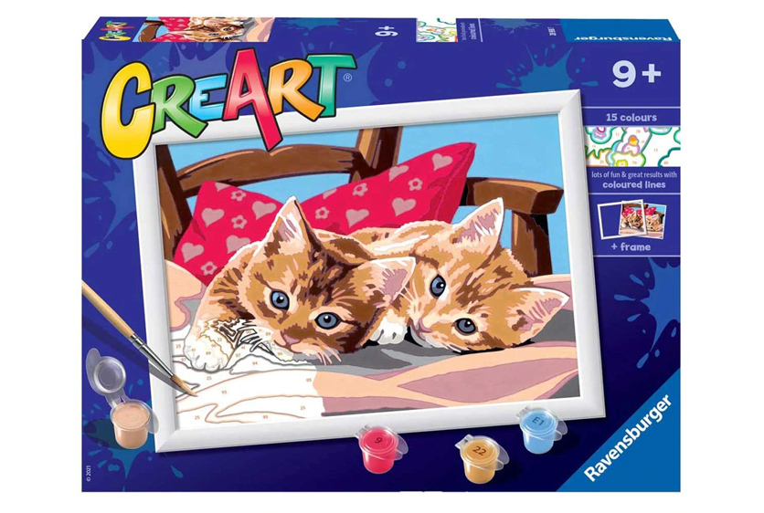 RAVENSBURGER CREART SERIE D - GATTINI SUL CUSCINO 28938