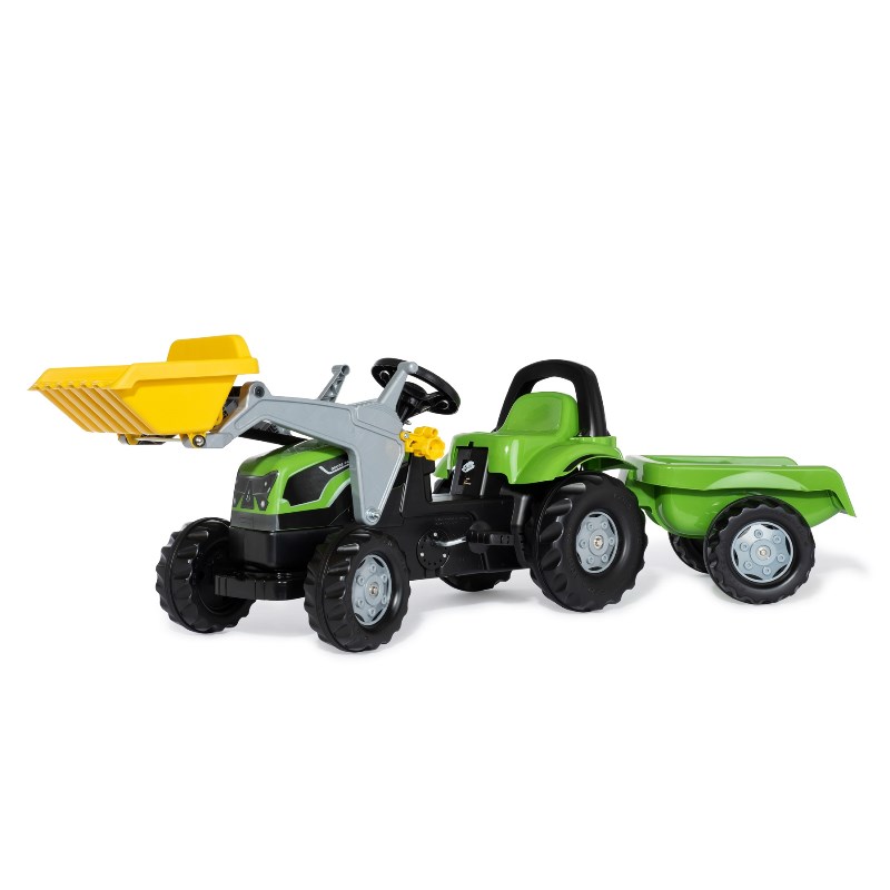 ROLLY TOYS ROLLYKID DEUTZ FAHR 5115 G TB C. RUSPA E RIMORCHIO 23196