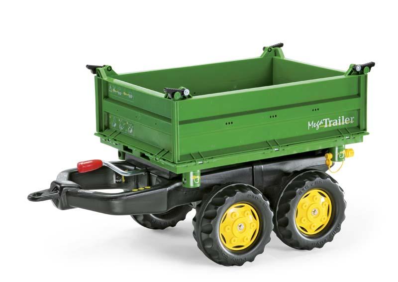 ROLLY TOYS MEGA TRAILER JOHN DEERE 122004