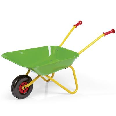 ROLLY TOYS CLASSIC CARRIOLA IN METALLO CON VASCA VERDE E TELAIO GIALLO 271900