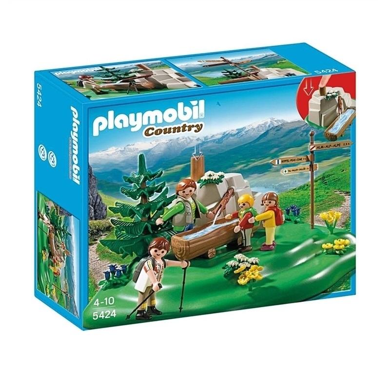 PLAYMOBIL FAMIGLIA DI ALPINISTI ALLA FONTE 5424