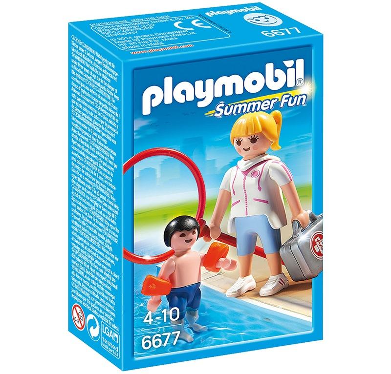 PLAYMOBIL BAGNINA CON BIMBO E BRACCIOLI 6677