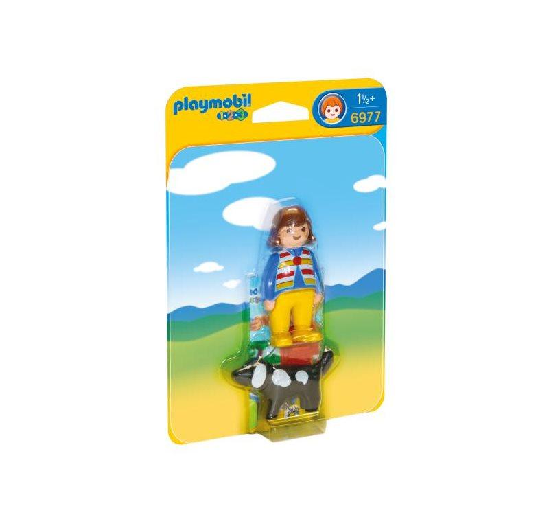 PLAYMOBIL DONNA CON CANE 1.2.3. 6977