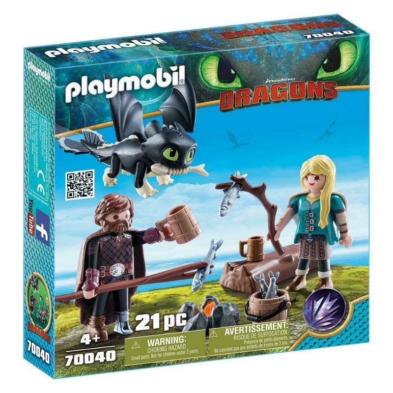 PLAYMOBIL HICCUP E ASTRID CON BABY DRAGON 70040
